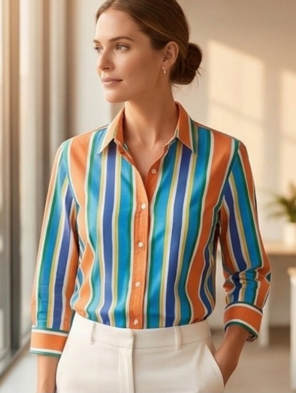 Ralph Lauren Vintage Striped Buttpn Up